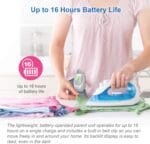 VTech Communications DM221 Audio Baby Monitor with up to 1,000 ft of Range, Vibrating Sound-Alert, Talk Back Intercom & Night Light Loop, White/Silver