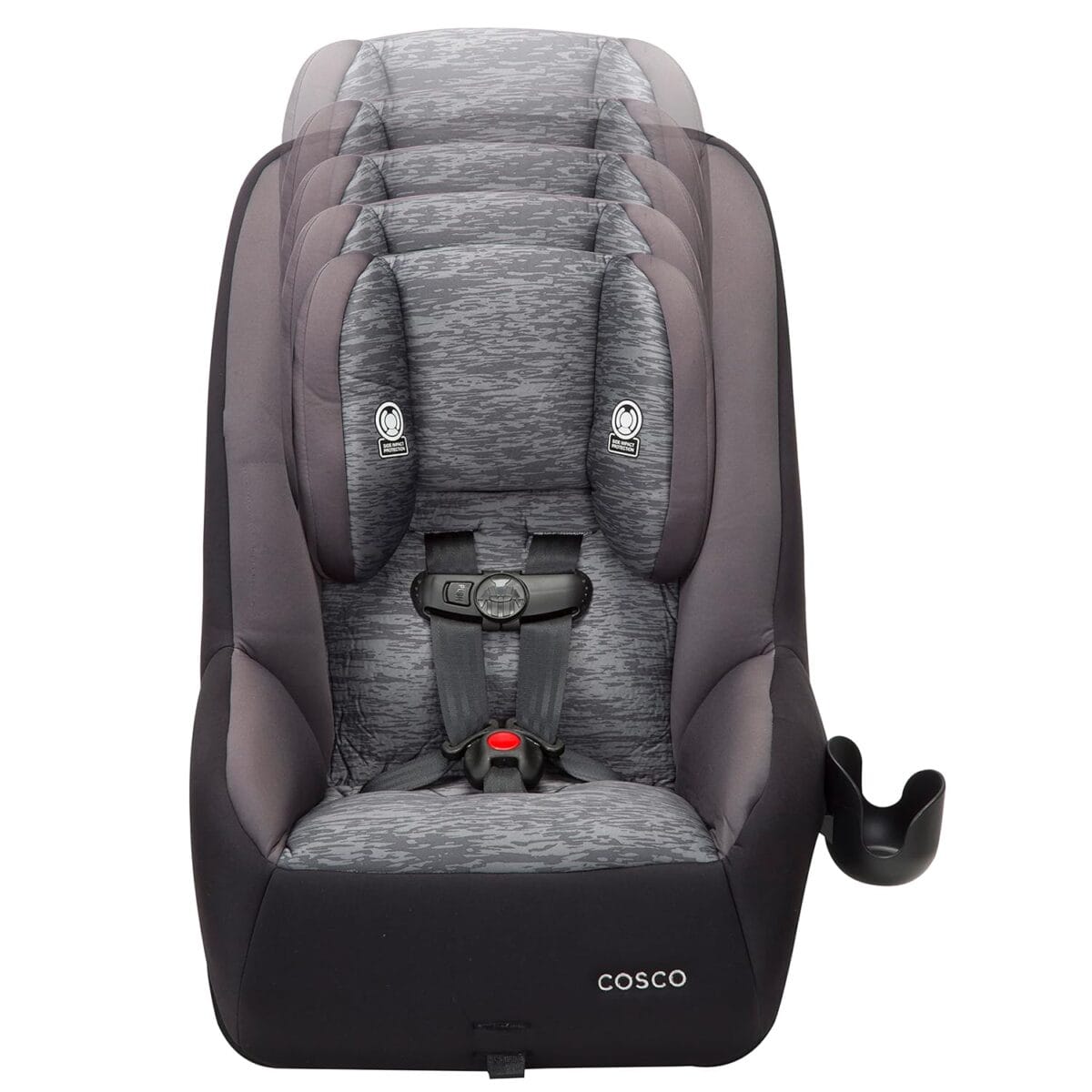 Cosco Mighty Fit 65 DX Convertible Car Seat, Heather Onyx