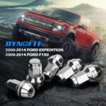 Dynofit 14×2 OEM Lug Nuts for F150 2000-2014, One-piece Factory Steel Tuner Nuts Compatible With Ford Expedition Navigator 03-14, Stock Wheel Nuts Replace OE#BD142978 4L3Z1012A (Work on 14mm-2.0 Stud)