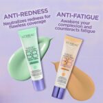 L’Oral Paris Makeup Magic Skin Beautifier BB Cream Tinted Moisturizer, Medium, 1 fl oz, 1 Count