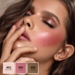 3Pcs Cream Contour Stick Makeup Kit, Shades with Highlighter Stick,Blush Stick and Bronzer Stick for Sculpt the Cheeks, Long Lasting, Waterproof, Dewy & Matte Finish, LIGHT MEDIUM (#02,05,06)