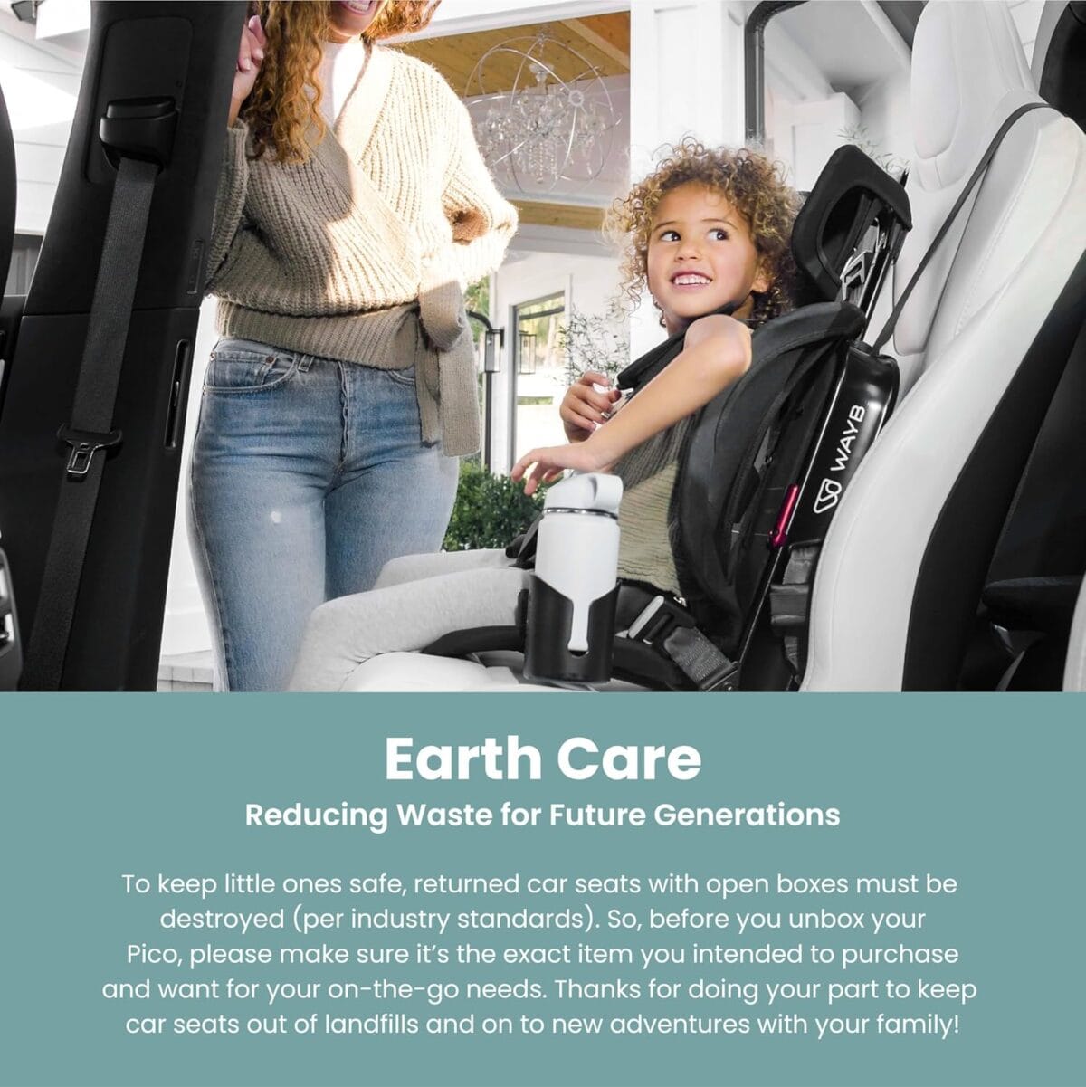 WAYB Pico Travel Car Seat with Premium Carrying Bag- Lightweight, Portable, Foldable – Perfect for Airplanes, Rideshares, and Road Trips – Forward Facing for Kids 22-50 lbs. and 30-45″