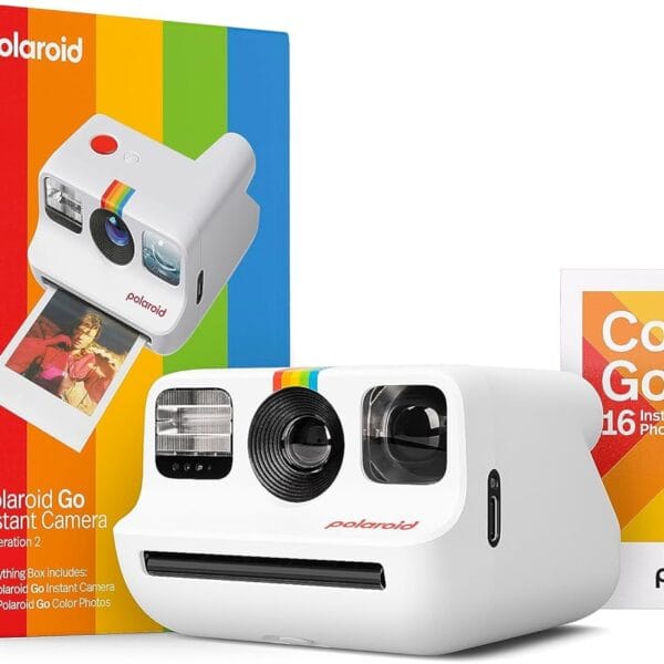 Polaroid Go Generation 2 - Mini Instant Camera + Film Bundle (16 Photos Included) - White (6282)