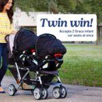 Graco DuoGlider Double Stroller | Lightweight Double Stroller with Tandem Seating, Glacier