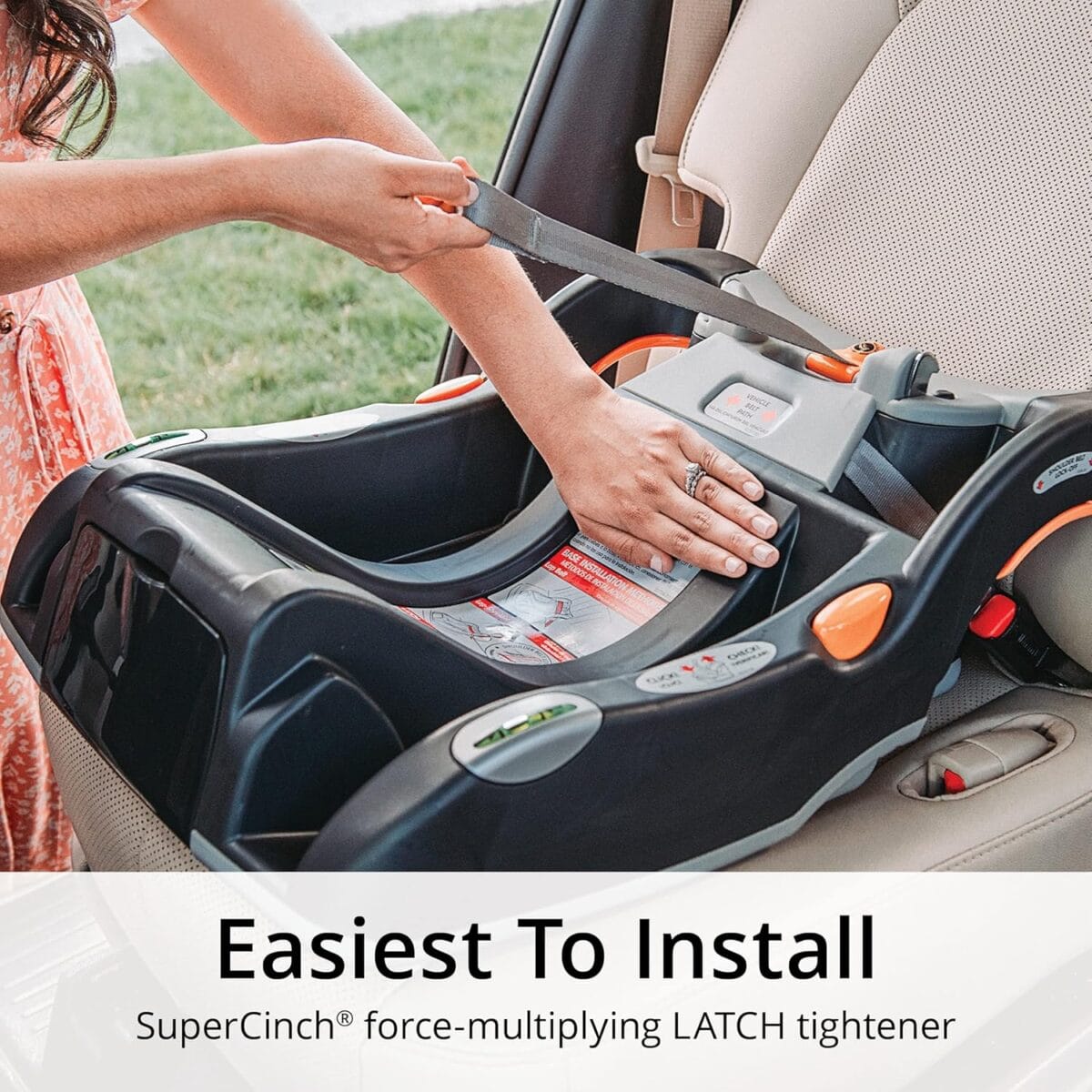 Chicco KeyFit 30 ClearTex Infant Car Seat and Base, Rear-Facing Seat for 4-30 lbs., Includes Head and Body Support, Compatible with Chicco Strollers, Baby Travel Gear | Pewter/Grey
