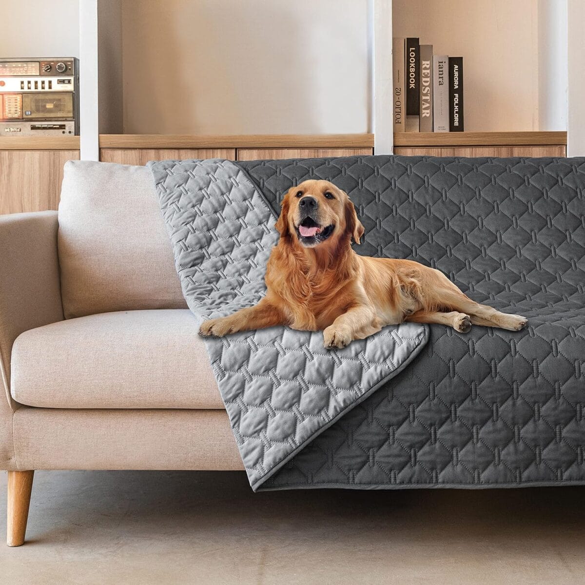 Double-Sided Waterproof Dog Bed Cover - Image 1