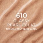 L’Oreal Paris True Match Lumi Le Glass Highlighter Stick, Reflective, Translucent, Glassy Highlighter for Face and Body, 610 Glassy Pearl Eclat, 0.17 Oz