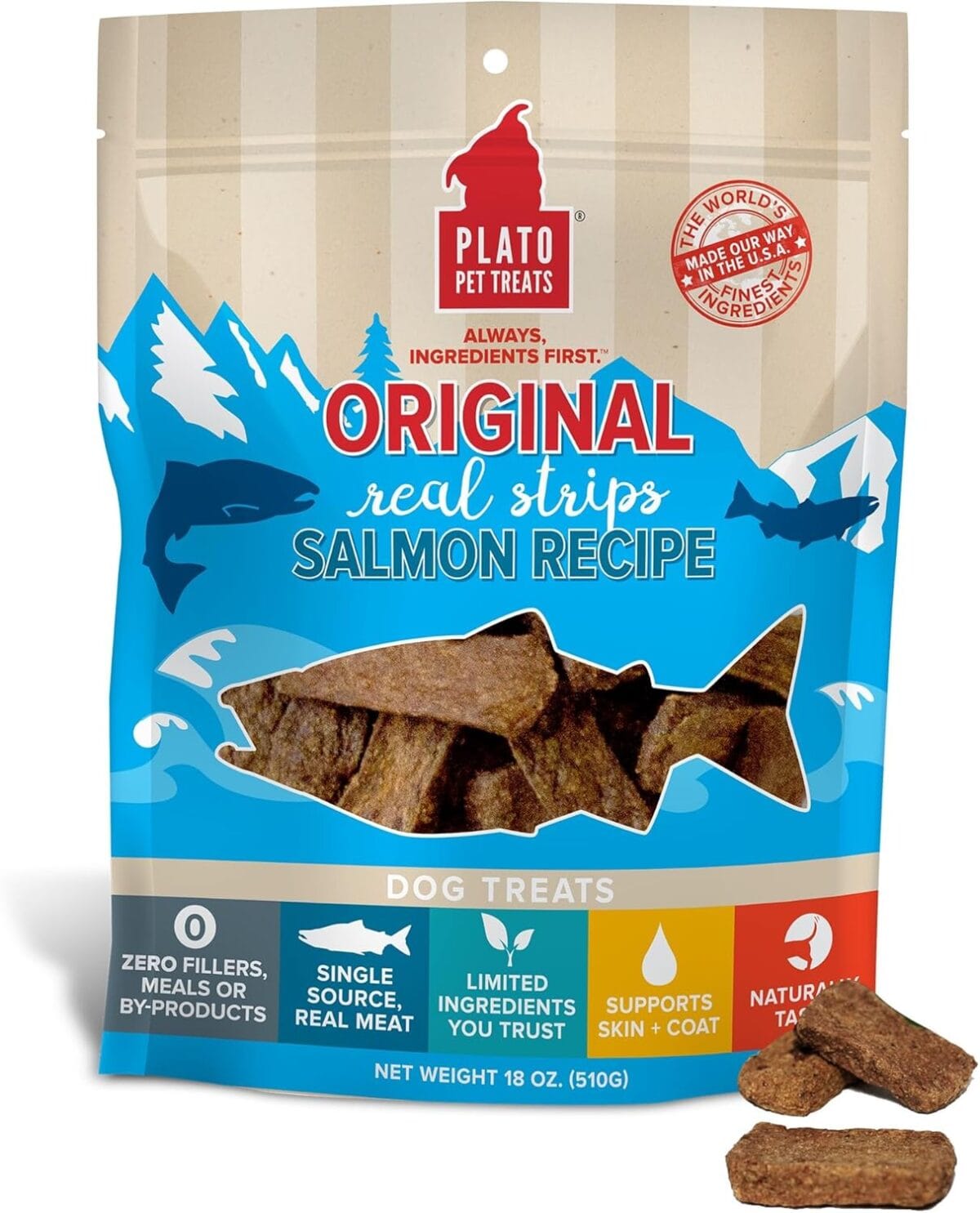 Plato Original Real Strips Salmon - Image 1