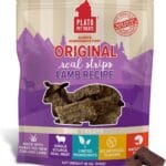 Plato Pet Treats Real Strips - Air-Dried Meat Bars for Dogs