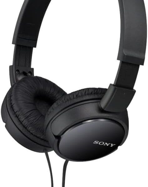 Sony ZX Series Wired On-Ear Headphones, Black MDR-ZX110