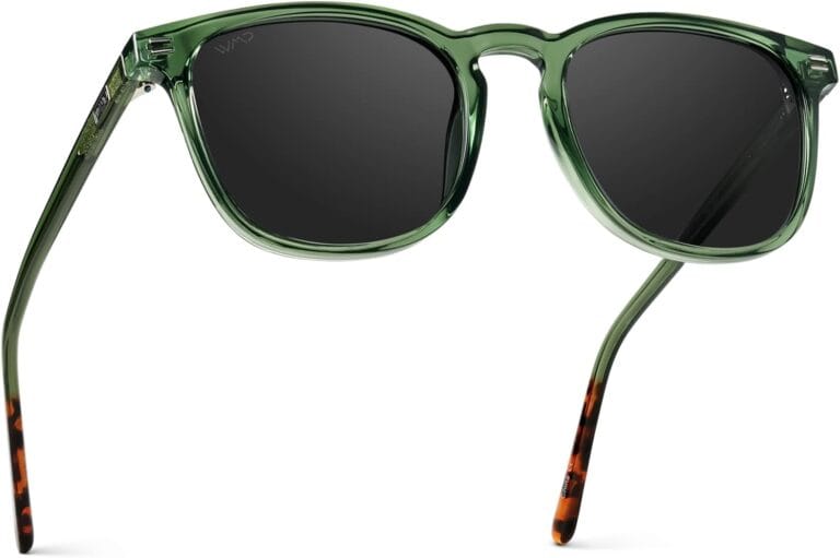 WMP Eyewear - Men's Polarized Modern Rounded Square Sunglasses