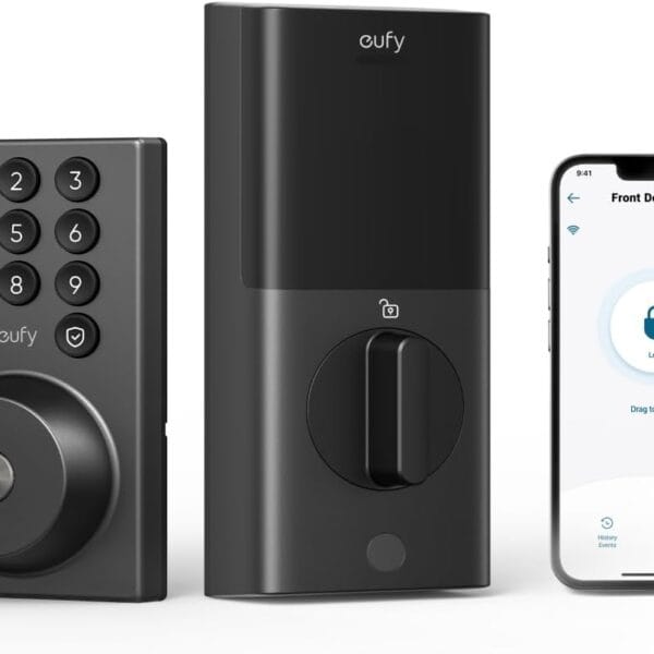 eufy Security Smart Lock C30, Keyless Entry, Built-in WiFi Deadbolt for Front Door, No Bridge Required, Easy Installation, App Remote Control, Auto Lock