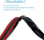 Car Trunk Spoiler Roof Lip Kit,3D PU Rear Trunk Lip or Roof Spoiler Sticker Bar with Carbon Fiber Pattern,Car Rear Spoiler Exterior Rear Spoiler Kit, Punch-Free Installation for Most Cars (Black)