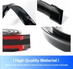 Car Trunk Spoiler Roof Lip Kit,3D PU Rear Trunk Lip or Roof Spoiler Sticker Bar with Carbon Fiber Pattern,Car Rear Spoiler Exterior Rear Spoiler Kit, Punch-Free Installation for Most Cars (Black)