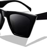 FEISEDY Vintage Square Cat Eye Sunglasses Women Trendy Cateye Sunglasses B2473