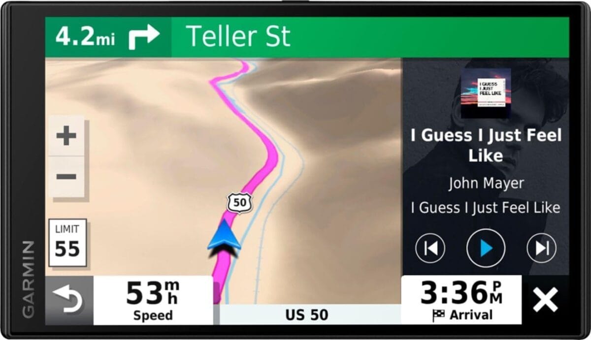 Garmin DriveSmart 65 with Amazon Alexa, Built-In Voice-Controlled GPS Navigator with 6.95 High-Res Display
