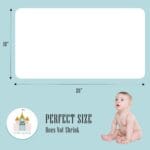 Cute Castle 12 Pack Muslin Burp Cloths for Baby – Ultra-Soft 100% Cotton Baby Washcloths – Large 20” by 10” Super Absorbent Milk Spit Up Rags – Burpy Cloths for Unisex, Boy, Girl – White