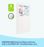 Graco Premium Crib & Toddler Mattress  GREENGUARD Gold Certified & CertiPUR-US Certified, Fits All Standard Crib & Toddler Beds, Waterproof Sleep Surface, Machine-Washable Outer Cover for Easy Care