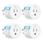 EIGHTREE Smart Plug, Smart Plugs That Work with Alexa and Google Home, Compatible with SmartThings, Smart Outlet with WiFi Remote Control and Timer Function, 2.4GHz Wi-Fi Only, 4 Packs