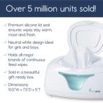 hiccapop Baby Wipe Warmer and Baby Wet Wipes Dispenser | Baby Wipes Warmer for Babies | Diaper Wipe Warmer with Changing Light