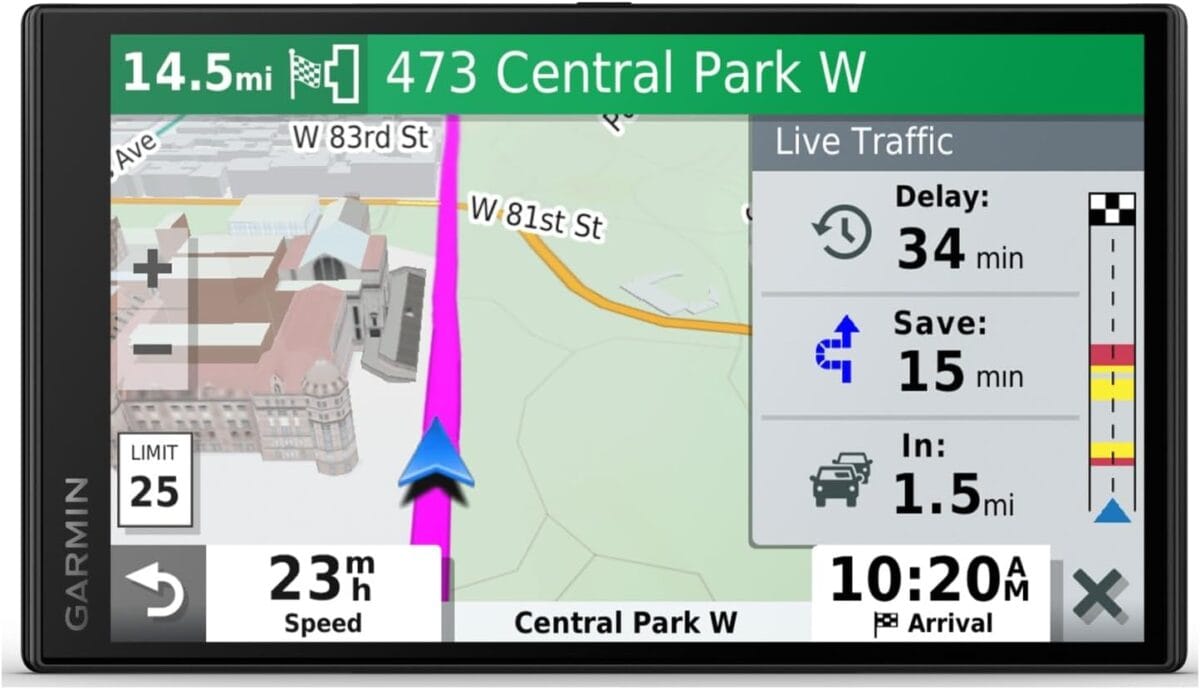 Garmin DriveSmart 65 with Amazon Alexa, Built-In Voice-Controlled GPS Navigator with 6.95 High-Res Display