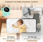 Baby Monitor with Camera and Audio, 1080P Baby Camera Monitor WiFi Smartphone App Control Night Vision 4.3 Screen 2-Way Talk Temperature & Humidity Sensor Lullabies Motion & Cry Detection iOS/Android