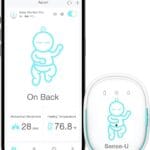 Sense-U Pro Baby Movement Monitor with Arousal Vibration, Movement/Rollover/Overheating Alerts, Audible & App Notifications, Easy Clip-On Design, Smart Sleep Monitor, FSA/HSA Eligible