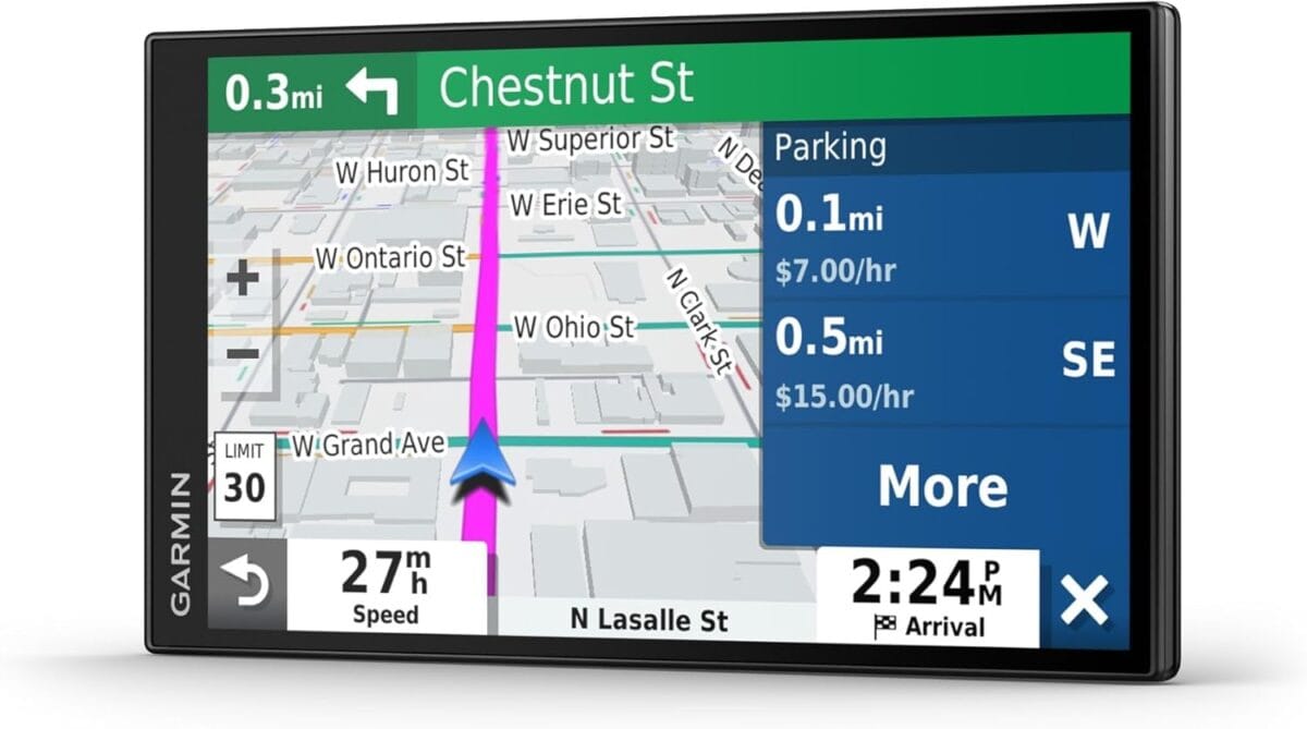 Garmin DriveSmart 65 with Amazon Alexa, Built-In Voice-Controlled GPS Navigator with 6.95 High-Res Display