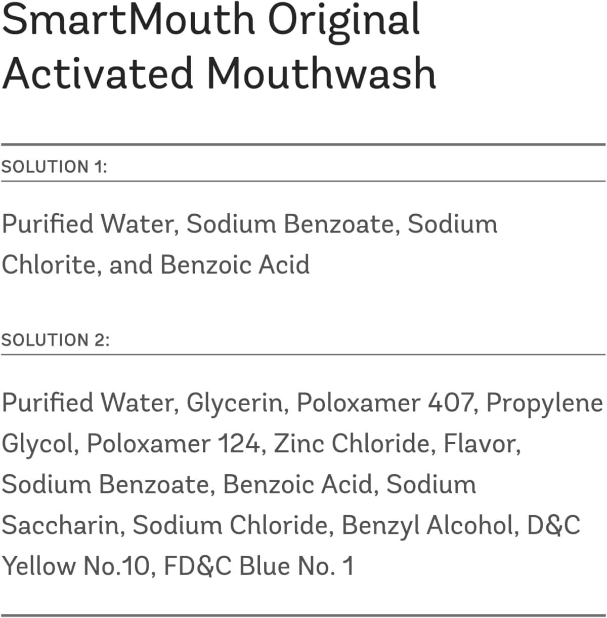 SmartMouth Original Activated Mouthwash – Adult Mouthwash for Fresh Breath – Oral Rinse for 24-Hour Bad Breath Relief with Twice Daily Use – Fresh Mint Flavor, 16 fl oz (2 Pack)