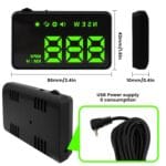 Heads up Display for Cars,HUD,Head up Display for Car,Car Speedometer Display,Automatic Brightness Adjustment,Speeding Alert,USB Cable Plug & Play
