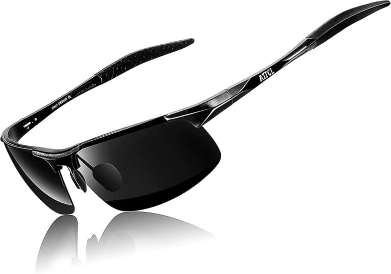 ATTCL Gifts For Men's Fashion Driving Polarized Sunglasses Al-Mg Metal Frame Ultra Light
