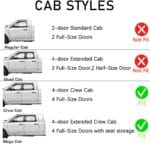 WV194109 In-Channel Window Deflector & Visor Rain Guard, Dark Smoke, 4-Pieces Set, Fit 2009-2018 Dodge Ram 1500 Crew Cab, 2010-2024 Ram 2500 & 3500 Crew & Mega Cab, 2019-2024 Ram 1500 Classic Crew Cab