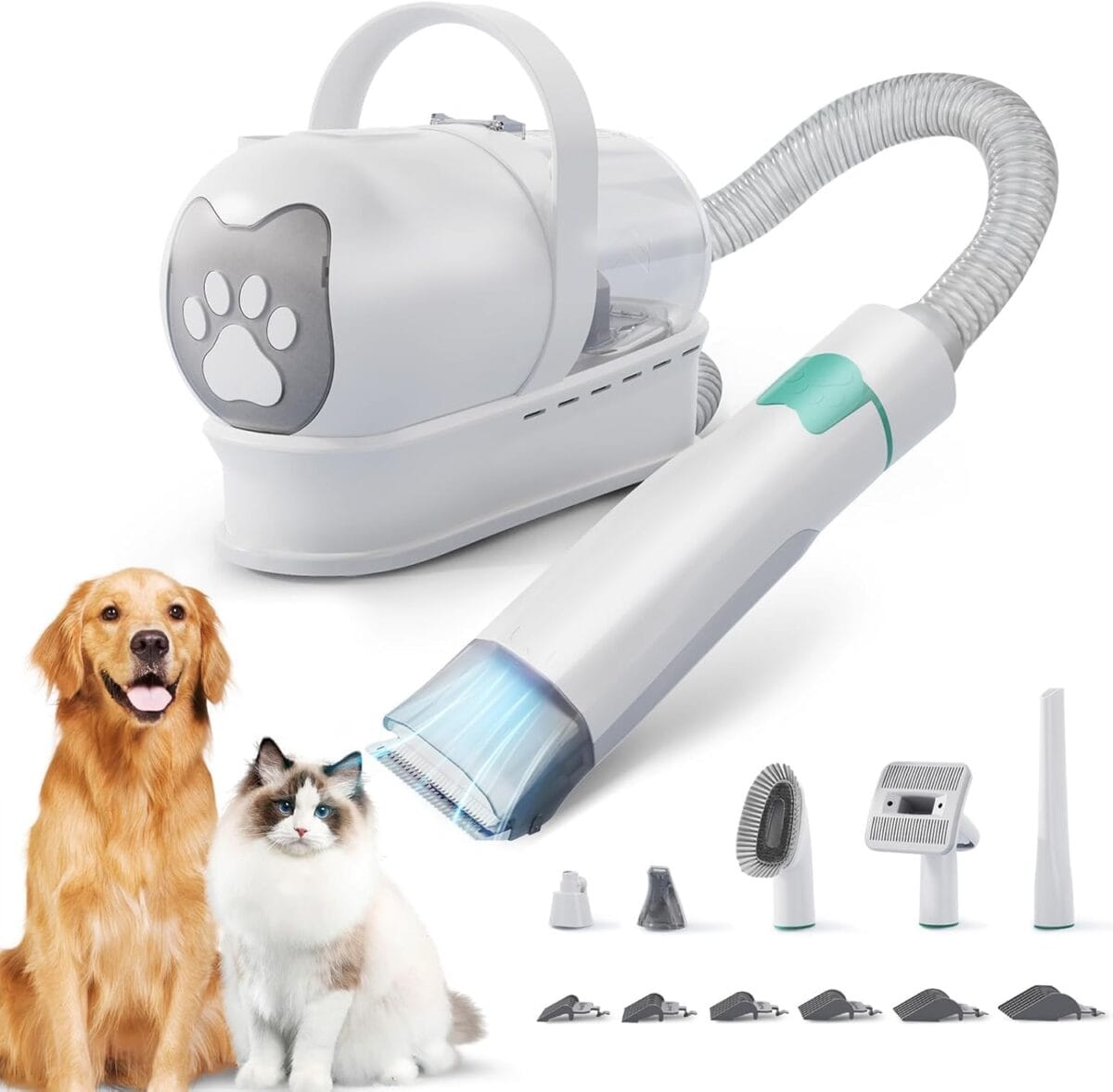 Dog Grooming Kit, Pet Grooming Vacuum with Pet Clipper Nail Grinder - Image 1