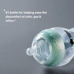 Tommee Tippee Advanced Anti-Colic Grow with Baby Bottle Set, 0m+, 5oz & 9oz Self-Sterilizing Bottles, Slow & Medium-Flow Breast-Like Nipples, Bottle Handles