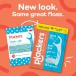 Plackers Twin-Line Dental Flossers, Cool Mint Flavor, Dual Action Flossing System, Easy Storage, Super Tuffloss, 2X The Clean, 300 Count (Pack of 1)