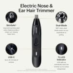 MANSCAPED Weed Whacker 2.0 Electric Nose & Ear Hair Trimmer  7,000 RPM Precision Tool with Rechargeable Battery, Wet/Dry, Easy to Clean, Improved Stainless Steel Replaceable Blade