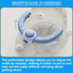 Baby Bath Seat, Baby Bath Seat for 6 Months & Up, Baby Bathtub Seat with Secure Suction Cups, Non-Slip Infant Bath Seat,Blue