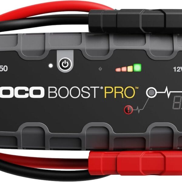 NOCO Boost Pro GB150 3000A UltraSafe Car Battery Jump Starter, 12V Battery Pack, Battery Booster, Jump Box, Portable Charger and Jumper Cables for 9.0L Gasoline and 7.0L Diesel Engines