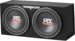 MTX Terminator Dual 12-Inch Subwoofers with Loaded Enclosure, 1200W Max Power, 400W RMS