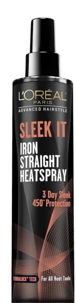 L'Oral Paris Advanced Hairstyle Sleek It Iron Straight Heat Spray, 5.7 Ounce