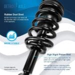 Detroit Axle – 12pc Front End Suspension Kit for Chevy GMC Suburban Silverado Sierra Yukon XL 1500 Tahoe Avalanche Escalade ESV EXT Upper Control Arms Lower Ball Joints Struts Replacement Sway Bars