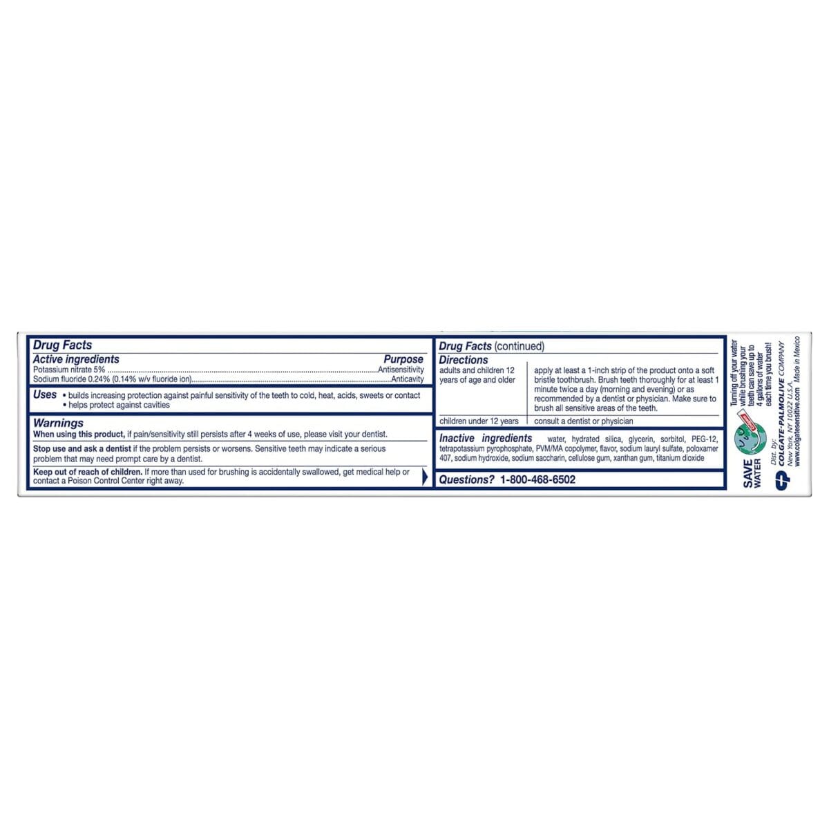 Colgate Sensitive Toothpaste, Complete Protection, Mint – 6 Ounce (Pack of 3)