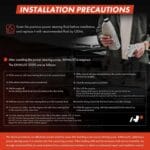 A-Premium Power Steering Pump, with Pulley, Compatible with Honda Accord 2008 2009 2010 2011 2012, 2.4L, Replace # 56100R40A03