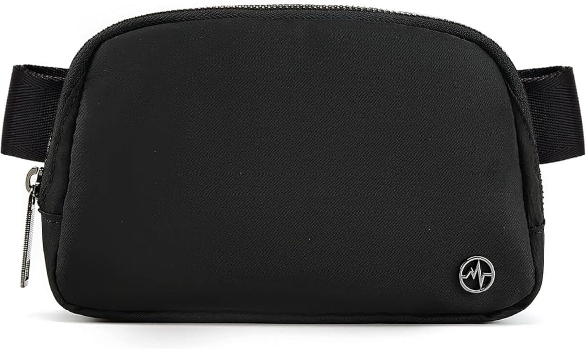 Pander Cross Body Fanny Pack for Women, Fashion Waist Packs, Crossbody Bags, Belt Bag with Adjustable Strap (Black)