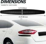 BokWin 4-Packs Black Anti-Collision Patch Bumper Guard Strip Anti-Scratch Bumper Protector Trim Universal for Cars SUV Pickup Truck