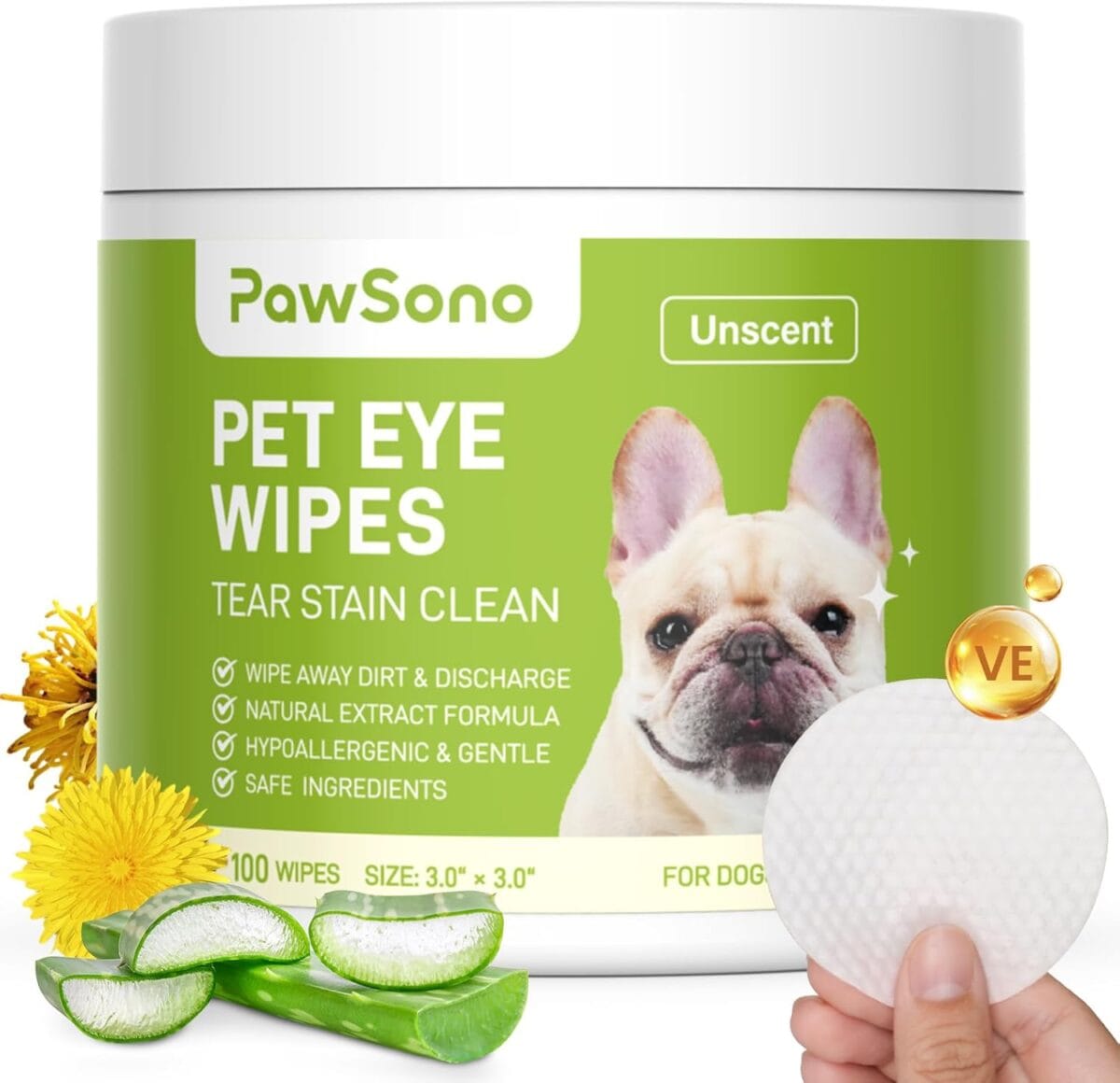 Eye Wipes for Dogs & Cats - Image 1