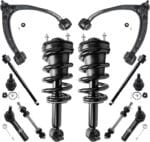 Detroit Axle - 12pc Front End Suspension Kit for Chevy GMC Suburban Silverado Sierra Yukon XL 1500 Tahoe Avalanche Escalade ESV EXT Upper Control Arms Lower Ball Joints Struts Replacement Sway Bars