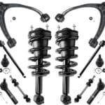 Detroit Axle - 12pc Front End Suspension Kit for Chevy GMC Suburban Silverado Sierra Yukon XL 1500 Tahoe Avalanche Escalade ESV EXT Upper Control Arms Lower Ball Joints Struts Replacement Sway Bars