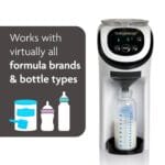 Baby Brezza Formula Pro Mini Baby Formula Mixer Machine Fits Small Spaces and is Portable for Travel Bottle Makers Makes The Perfect Bottle for Your Infant On The Go, White