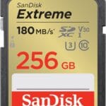 SanDisk 256GB Extreme SDXC UHS-I Memory Card - C10, U3, V30, 4K, UHD, SD Card - SDSDXVV-256G-GNCIN